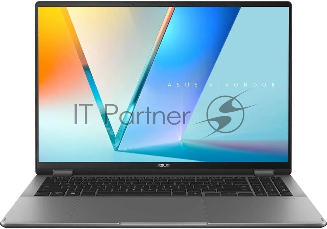 ASUS Ноутбук ASUS VivoBook 16 Flip TP3607AA-SI087W/16.0"/OLED/Intel Core Ultra 7 355/32Gb/1Tb/SSD/Intel Graphics/Windows 11 Home/серый/1.80kg