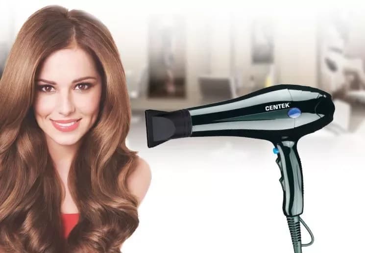 Фен Centek CT-2239 (черн.) 2200Вт, 2 скорости, 3 режима, холодный обдув, концентратор — фото 4