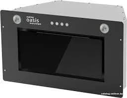 Вытяжка полновстраиваемая OASIS UM-50BG (312) Черный+стекло,1000 м³/ч
