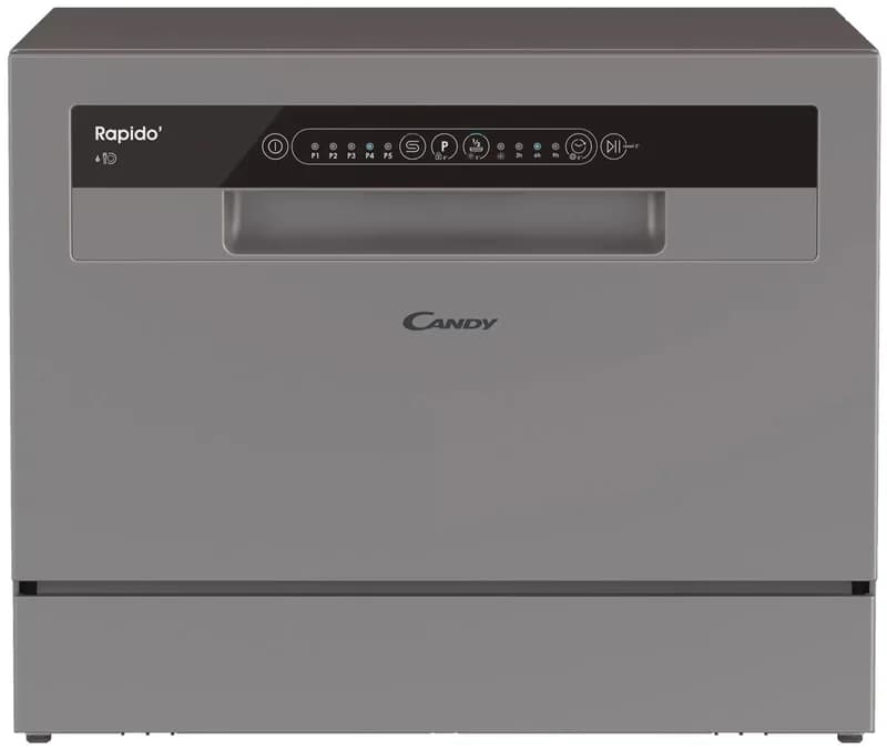 Посудомоечная машина настольная CANDY RAPIDO` CP 6F51L S -08 серебристый