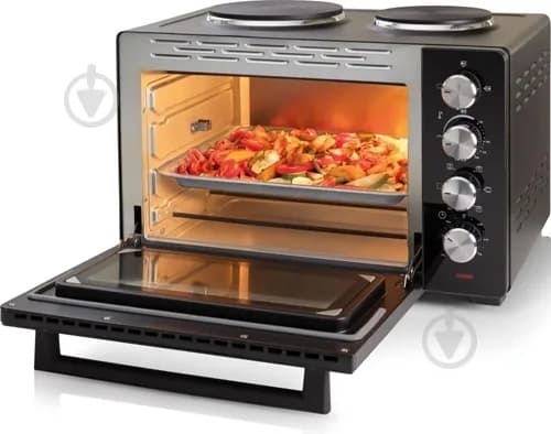 Мини-печь Gorenje OM30GBX, Гриль, Конвекция,30л, 2 эл.конфорки — фото 3