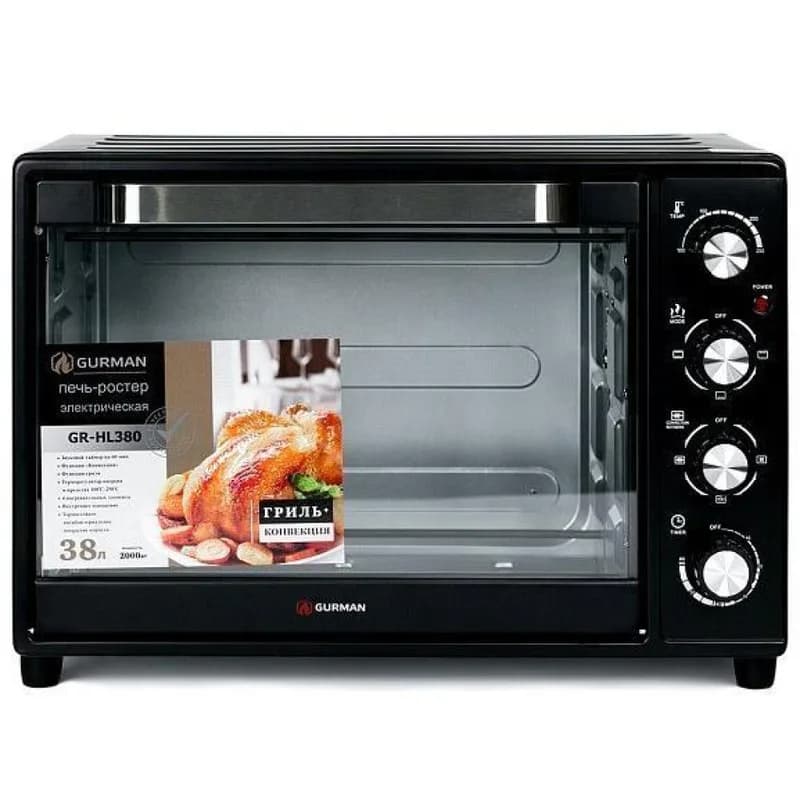 Мини-печь Gurman GR-HL380, черный