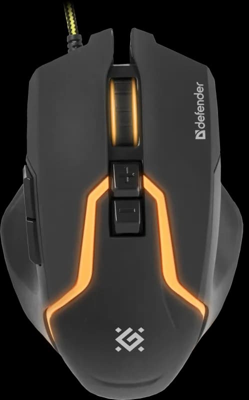 Мышь DEFENDER Warhead GM-1750, черная, USB