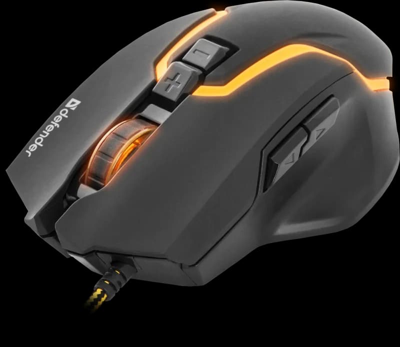 Мышь DEFENDER Warhead GM-1750, черная, USB — фото 2