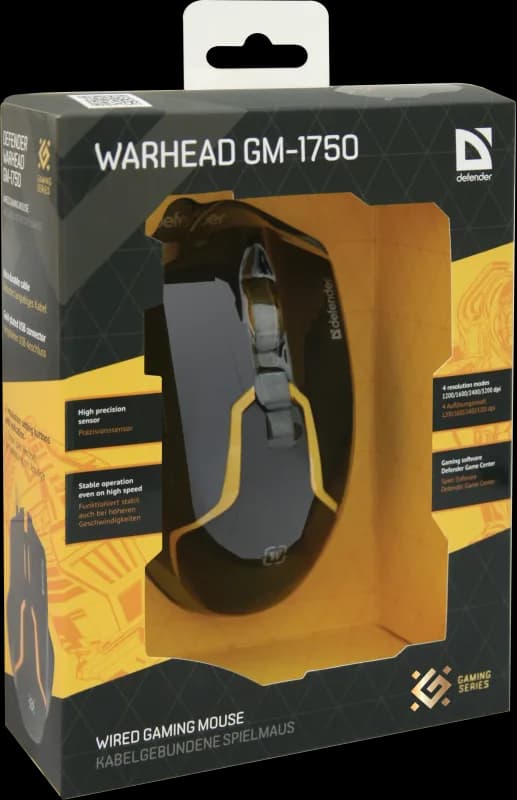 Мышь DEFENDER Warhead GM-1750, черная, USB — фото 4