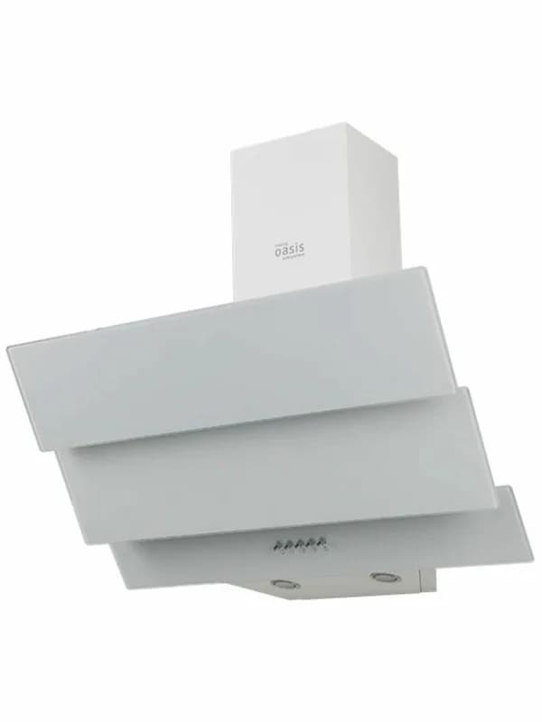Вытяжка наклонная Oasis NS-60W (316) ,белый,стекло,500 м³/ч, — фото 4