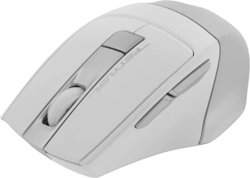 Мышь беспроводная A4Tech Fstyler FG35 серебристый/белый оптическая (2000dpi) USB (6but) — фото 3