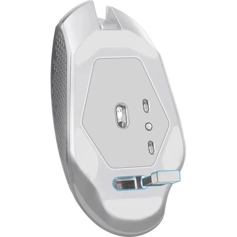 Мышь беспроводная DEFENDER Glory GM-514, white, LED, 7D, 400 мАч, 3200dpi, USB [52513] — фото 3