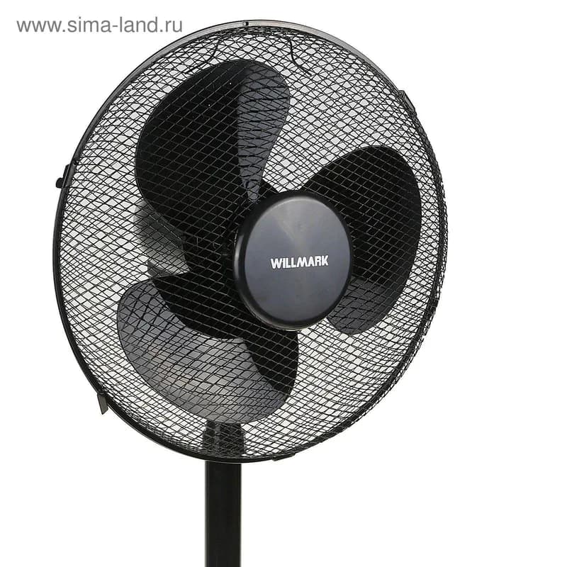 Вентилятор WILLMARK WSF-40B (напольный, 1200мм/480мм/40Вт, 3 скорости, шт./упак., черный) — фото 2