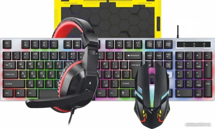 Проводной игровой набор AlterAcs KMHP001-GLC