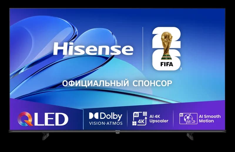Телевизор 43" HISENSE 43 E7 Q Qled,Smart,UHD,4K,безрамочный