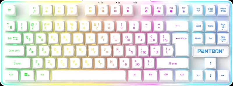 Клавиатура Jet.A PANTEON M180, мембранная с LED-подсветкой RAINBOW, черная, USB — фото 4