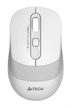 Мышь беспроводная A4Tech Fstyler FG10 белый/серый оптическая (2000dpi) USB (3but)