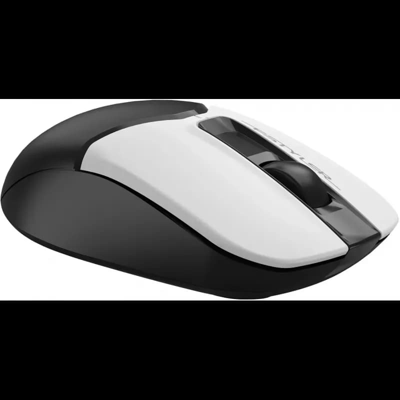 Мышь беспроводная A4Tech Fstyler FG12S Panda белый/черный оптическая silent (1200dpi) USB (3but) — фото 2