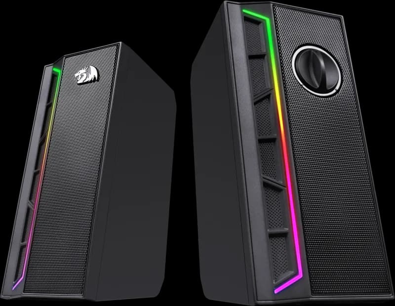 Колонки для компьютера Redragon Calliope, 2.0, 6 Вт, RGB подсветка, черный — фото 3