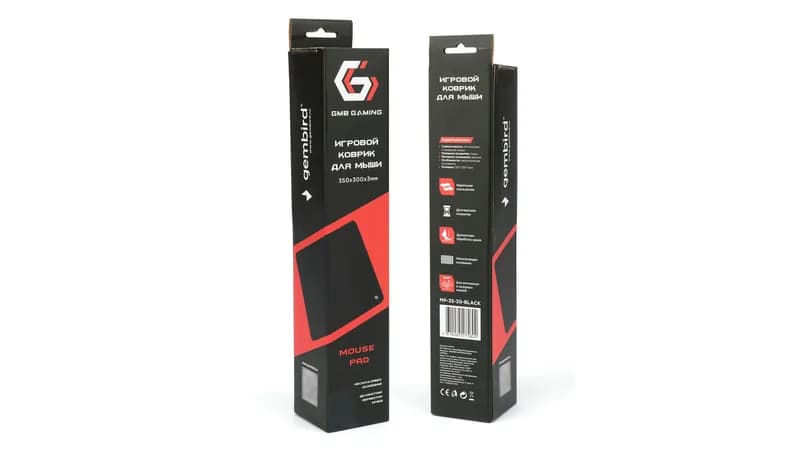 Коврик для мыши Gembird MP-35-30-BLACK, черный, размеры 350*300*3мм — фото 5