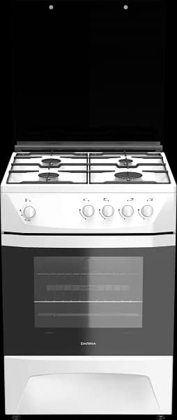Газовая плита Darina 1D GM141 002W, белый,85x60x60, стекл. крышка