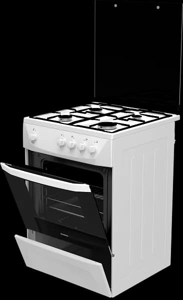 Газовая плита Darina 1D GM141 002W, белый,85x60x60, стекл. крышка — фото 3