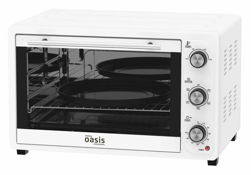 Электрическая мини-печь Oasis M-60CW2 Белый,60л,Двойное стекло