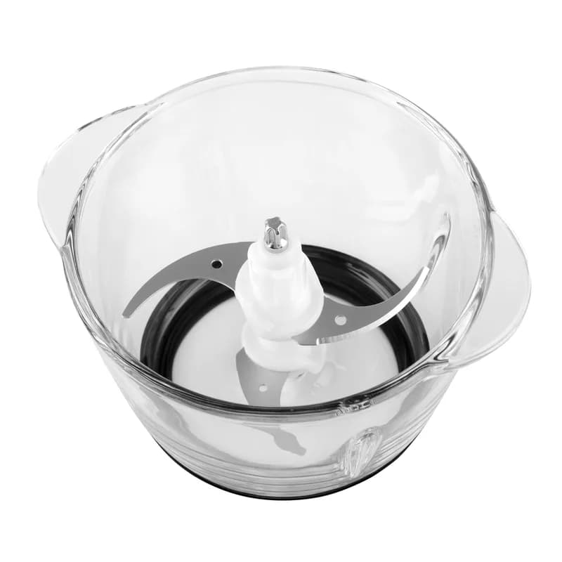 Измельчитель WILLMARK WMC-5288 (400Вт., стекл. чаша 1,2л., двойн. лезвия., рез. основание) Кремовый