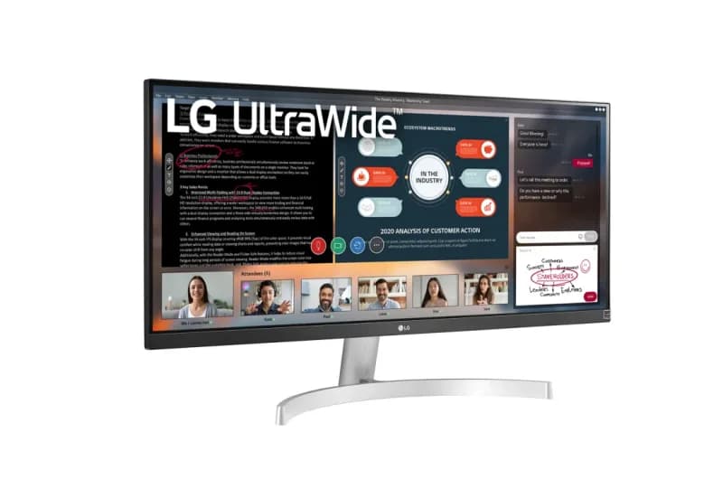 Монитор LG UltraWide 29WN600-W 29", белый — фото 3
