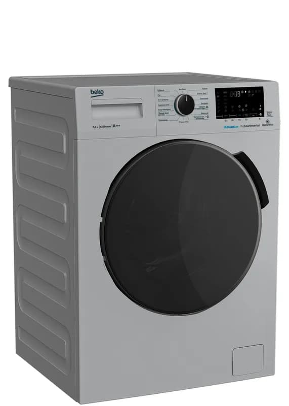 Стиральная машина BEKO WSPE 7H 616S 7.5кг, 1200об/мин серебристый — фото 2