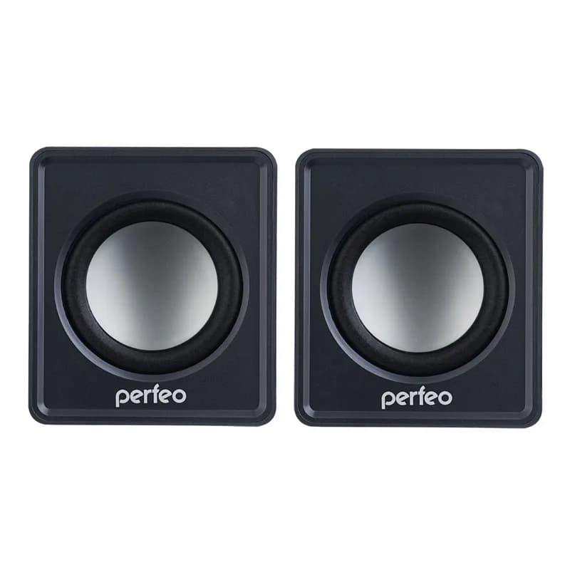 Колонки 2.0 PERFEO (PF_5127) WAVE PF-128-B. черный