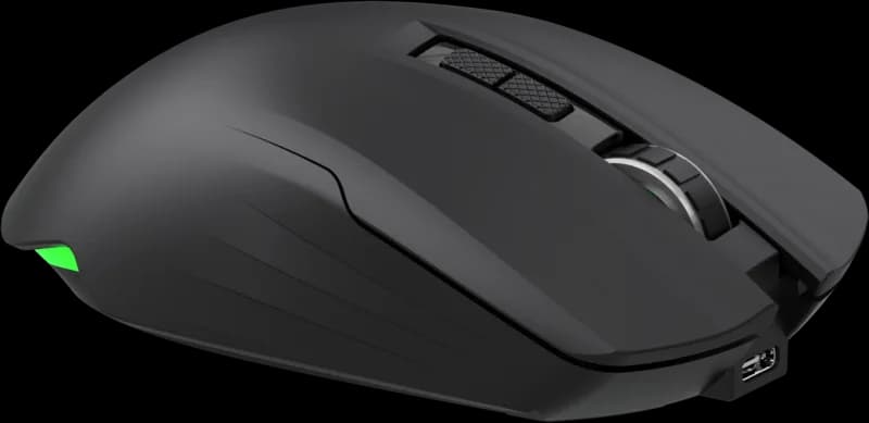 Мышь беспроводная DEFENDER Whisper GM-209, черный, 7кн, 7200dpi, 3в1, 400mAh, RGB, USB [52209] — фото 2