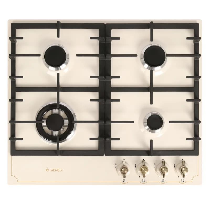 Варочная панель газовая ГЕФЕСТ ПВГ 1214-01 К55 бежевая,ретро