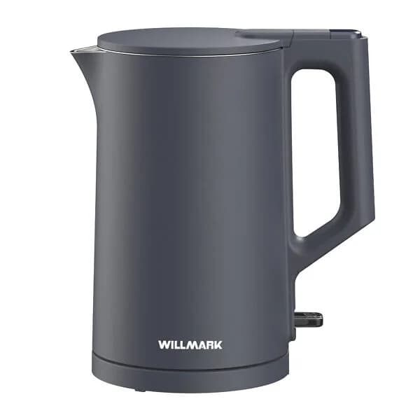 Чайник эл. WILLMARK WEK-1828PS (1.8л,двустен. корпус,STRIX контроллер, 2000Вт) (Серый)