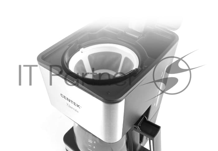 CENTEK CENTEK Кофеварка капельная Centek CT-1144 серебристый/черный, исп