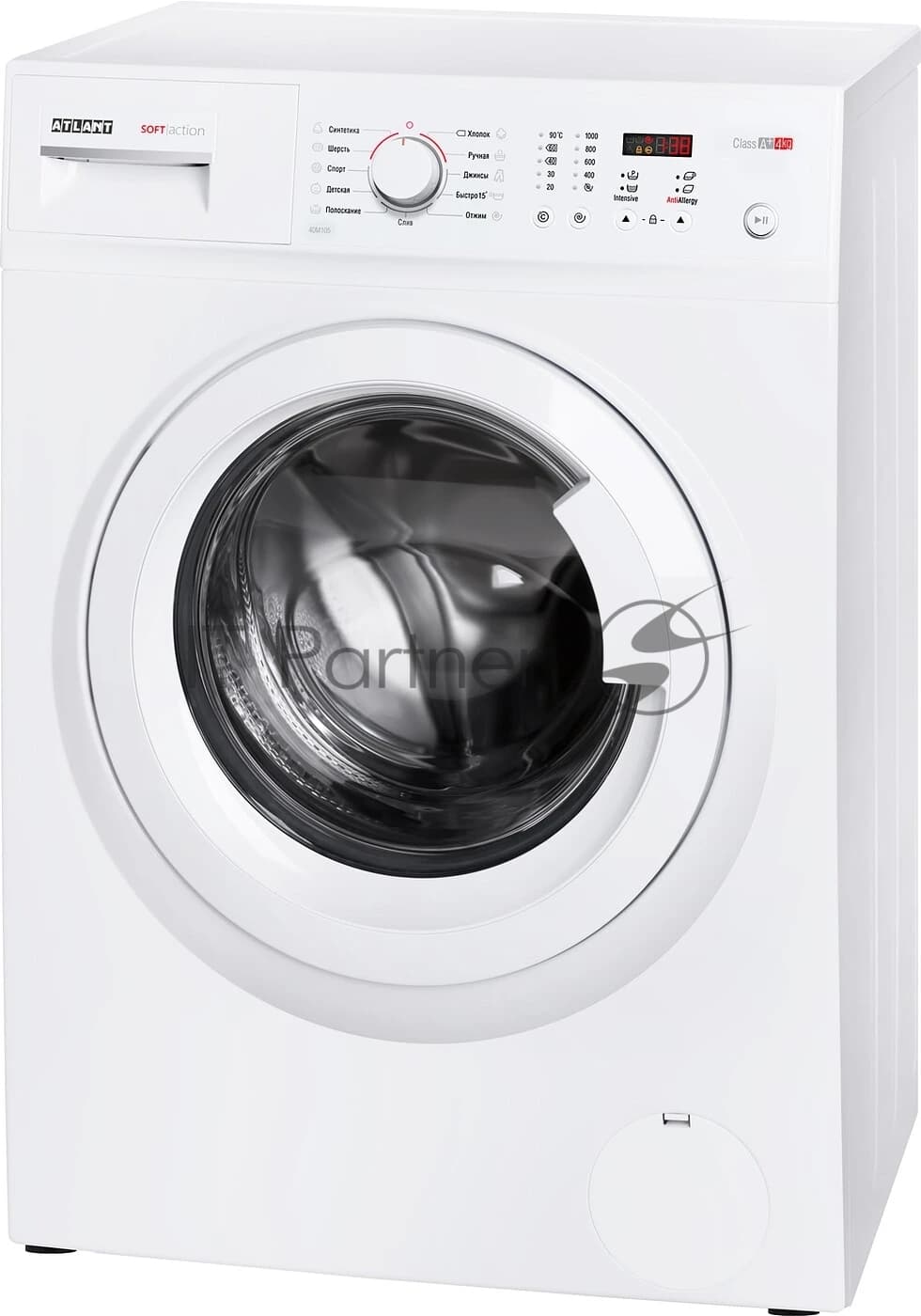 Atlant Стиральная машина Atlant СМА 40М105-00 белый, загрузка фронтальная 4 кг, 1000 об/мин
