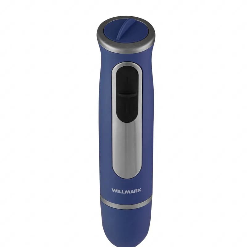 Блендер погружной WILLMARK WHB-1470BS (700Вт.,регул.скор,турбо,Soft touch,измельч,стакан,венч,синий) — фото 4