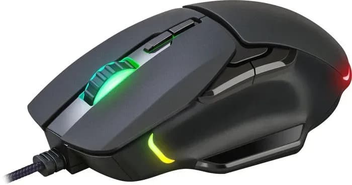 Мышь DEFENDER Rock GM-552 RGB оптика, черный, 7кнопок, 7200dpi, USB [52552]