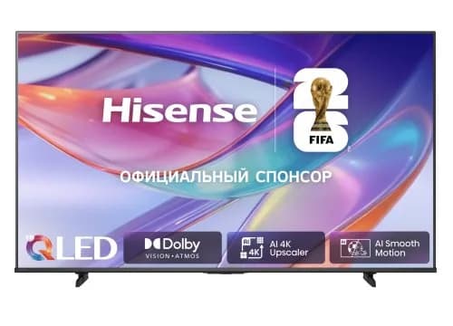 Телевизор 85" HISENSE 85E7S QLED, 4K Ultra HD, черный, СМАРТ ТВ, VIDAA