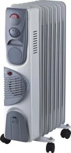 Масляный радиатор с тепловентилятором OASIS BB-15T,  1500Вт, 7секций, 3 режима