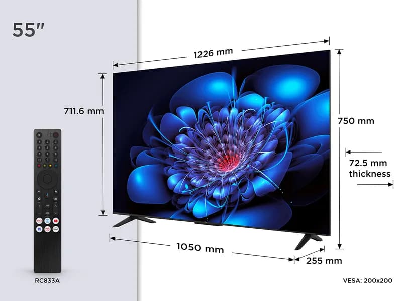Телевизор 55" TCL 55 P6 K Smart,UHD,4K,Wi-Fi — фото 3