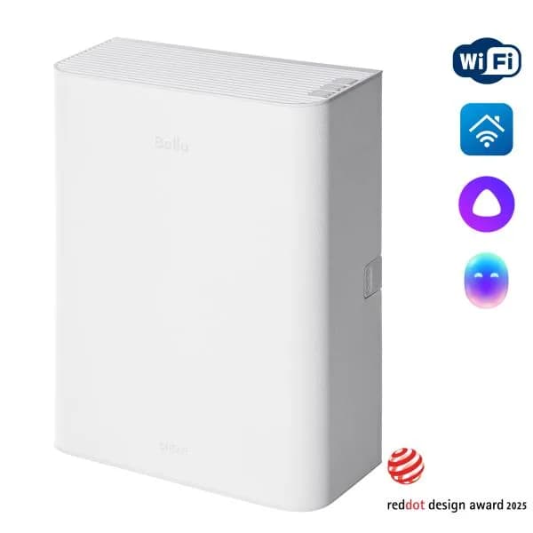 Очиститель воздуха приточный Ballu ONEAIR ASP-100W белый (до 40 м2,125 м3/час)