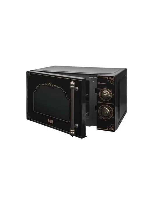 Микроволновая печь LEFF 20 MM 729 B 20л, 700 Вт, ретро, черный — фото 3