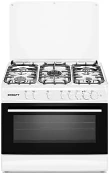 Комбинированная плита KRAFT KF-FSK9407AEWI белый, (электрическая духовка)