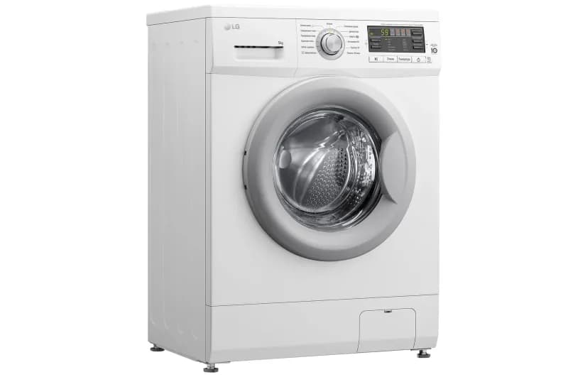 Стиральная машина LG F10B8LD7 белая,5кг,1000об,серебристый люк, — фото 2