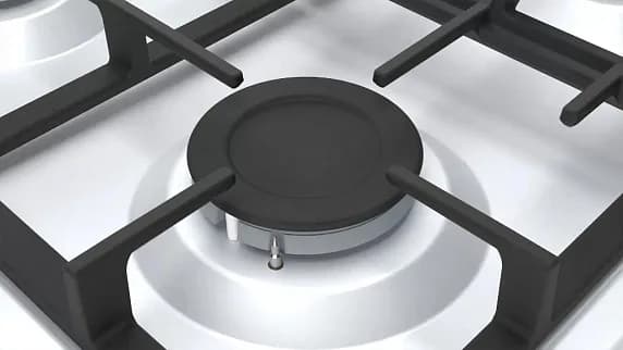 Поверхность газовая BOSCH PBP6C2B92R белый (чугун, г/к) — фото 2