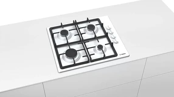 Поверхность газовая BOSCH PBP6C2B92R белый (чугун, г/к) — фото 3