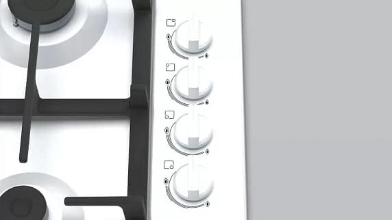 Поверхность газовая BOSCH PBP6C2B92R белый (чугун, г/к) — фото 4