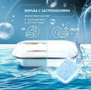 Таблетки для посудомоечной машины Weissgauff All-in-One Classic 100шт — фото 4