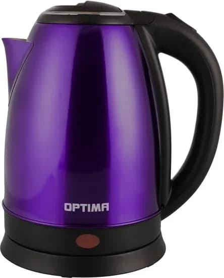 Чайник эл. OPTIMA EK-1808SS (1.8л, поворот на 360 градусов, корп. из нерж. стали) (Фиолетовый)