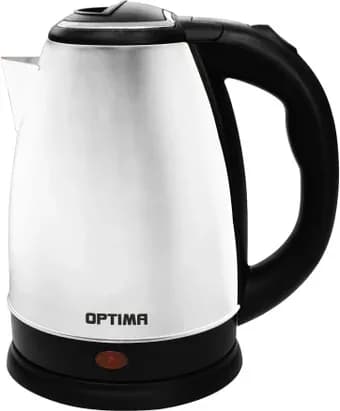 Чайник эл. OPTIMA EK-1808SS (1.8л, поворот на 360 градусов, корп. из нерж. стали) (Белый)