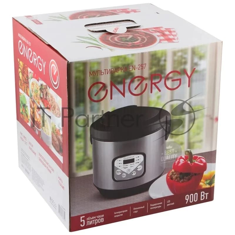 ENERGY Energy Мультиварка Energy EN-257 черный/серебристый, 5