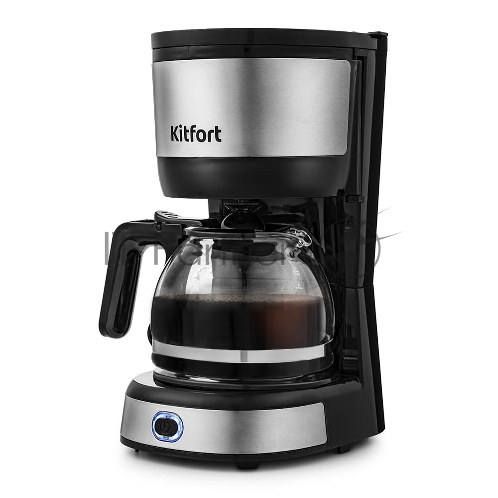 KITFORT Kitfort Кофеварка капельная Kitfort КТ-730 черный/серебристый, исп