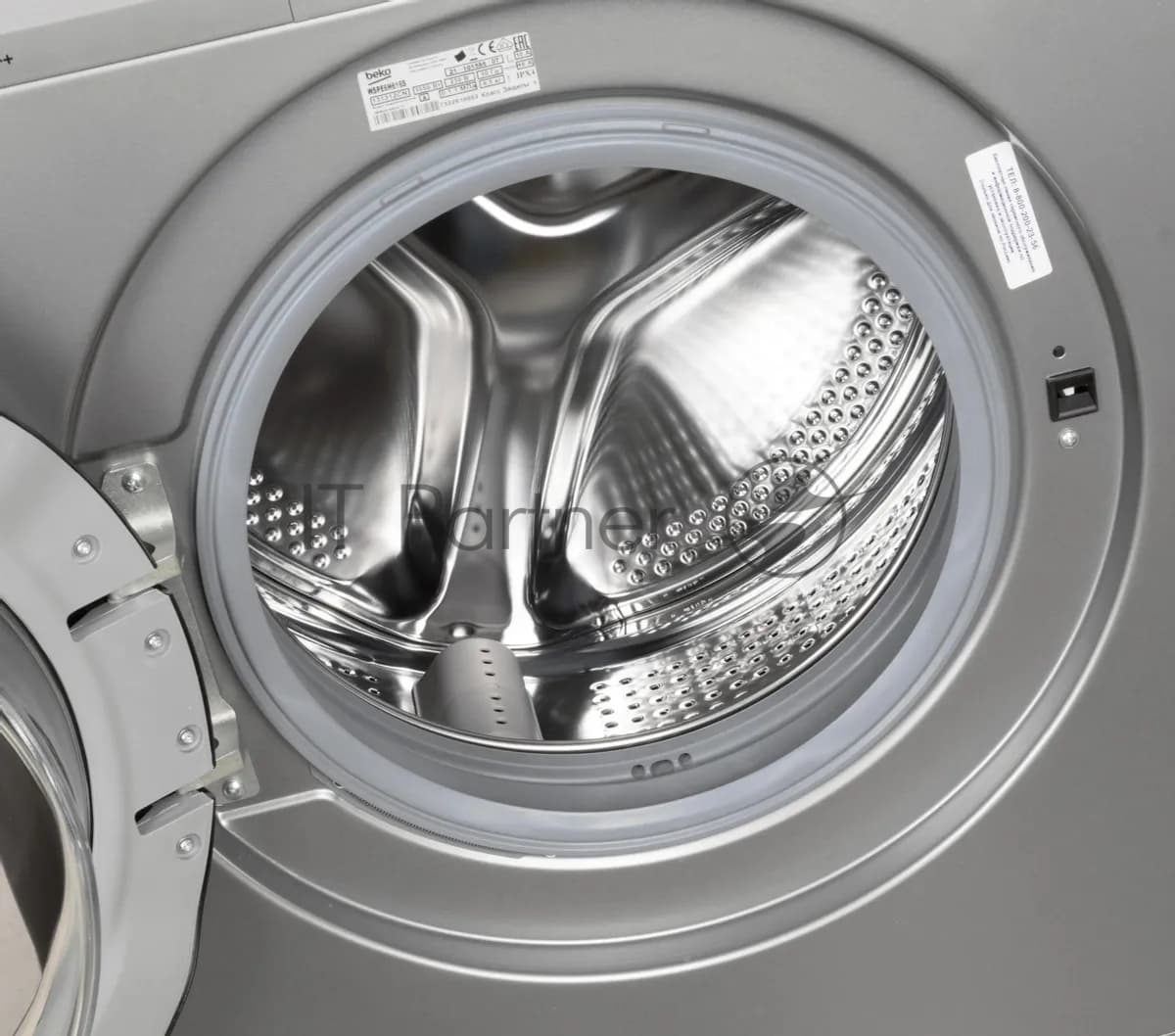 BEKO Beko Стиральная машина Beko WSPE6H616S серебристый, загрузка фронтальная 6